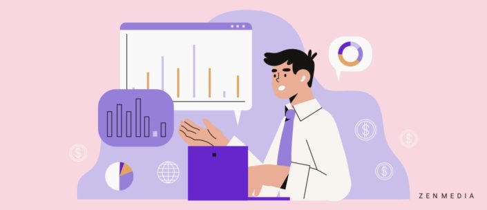 a fractional CMO executing marketing strategies for B2B brand